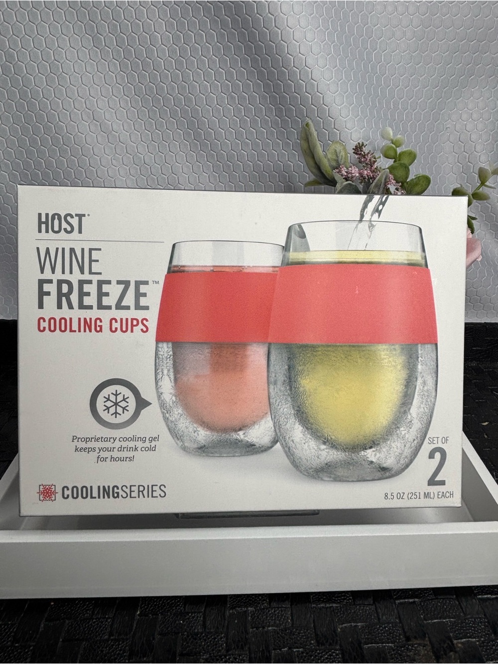 Host Wine Freeze Cooling Cups -  (Set of 2)